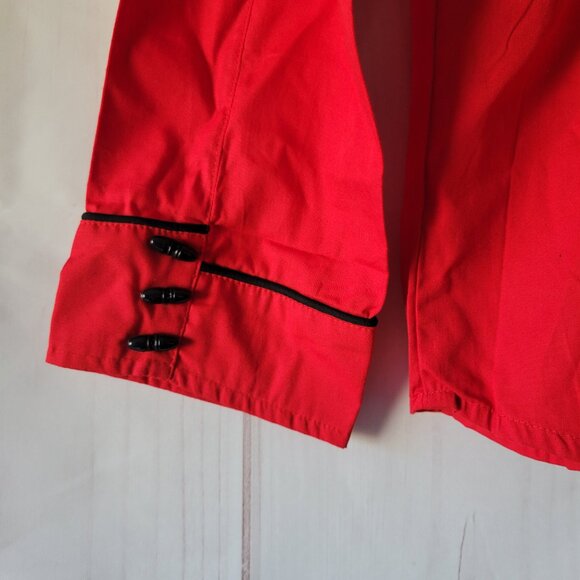 Minotauro Western Wear Embroidered Button-down Shirt, Women’s Sz 14, Red/Black - Picture 5 of 10